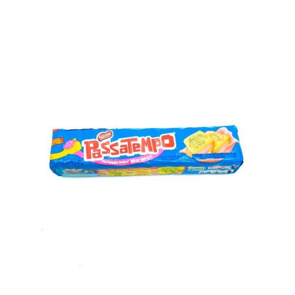 BISCOITO RECHEADO PASSATEMPO MORANGO PCT 130G