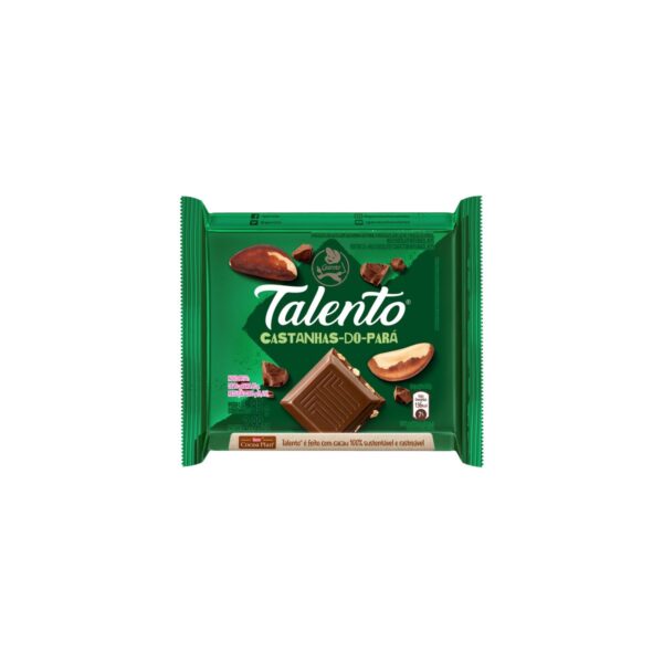 CHOCOLATE GAROTO TALENTO CASTANHA DO PARA  85G
