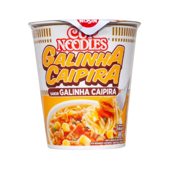 MACARRÃO INSTANTÂNEO NISSIN CUP NOODLES CREMOSO GALINHA CAIPIRA 69G