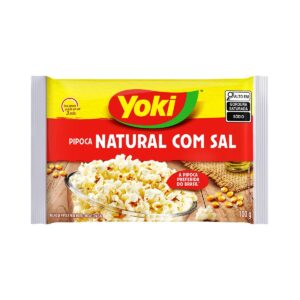 MILHO DE PIPOCA MICRO ONDAS YOKI NATURAL COM SAL 100G