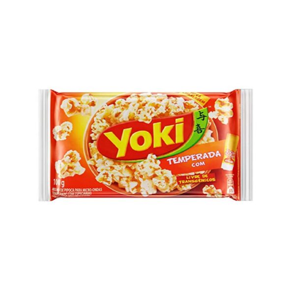 MILHO DE PIPOCA YOKI MICRO ONDAS TEMPERADA 100G