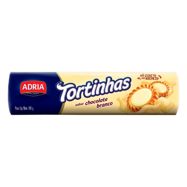 BISC RECH TORTINHAS PCT 140G CHOC BRANCO