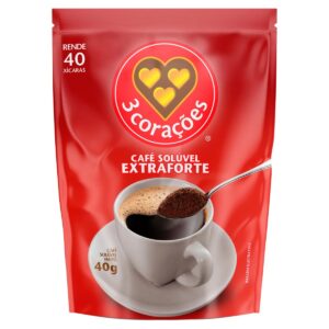 CAFE SOLUVEL EXTRA FORTE 3 CORACOES REFIL 40G