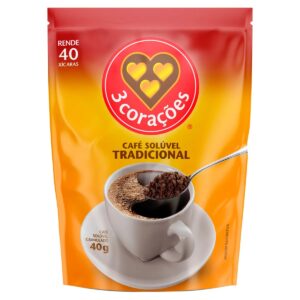 CAFE SOLUVEL TRADICIONAL 3 CORACOES REFIL 40G