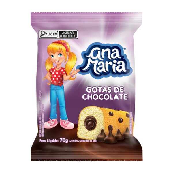 BOLO PULLMAN ANA MARIA GOTAS DE CHOCOLATE 70G
