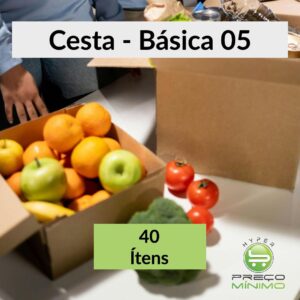 KIT CESTA BÁSICA - BÁSICA 05 - 40 ÍTENS