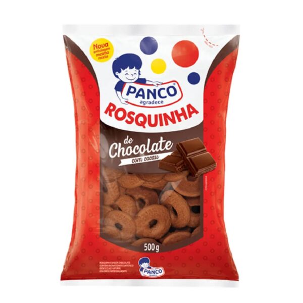 BISCOITO PANCO ROSQUINHA CHOCOLATE 500G