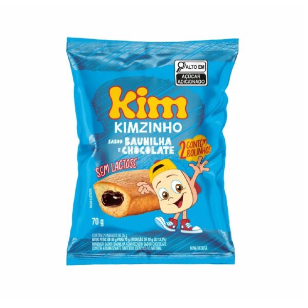 BOLO KIM BAUNILHA C/CHOCOLATE 70G